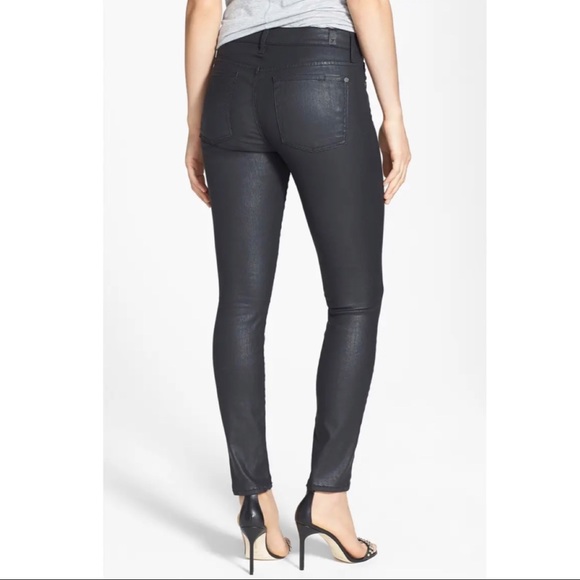 7 For All Mankind Coated Ankle Skinny Jeans (NWOT) - Picture 4 of 12